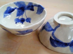 染付ひめりんご 茶碗